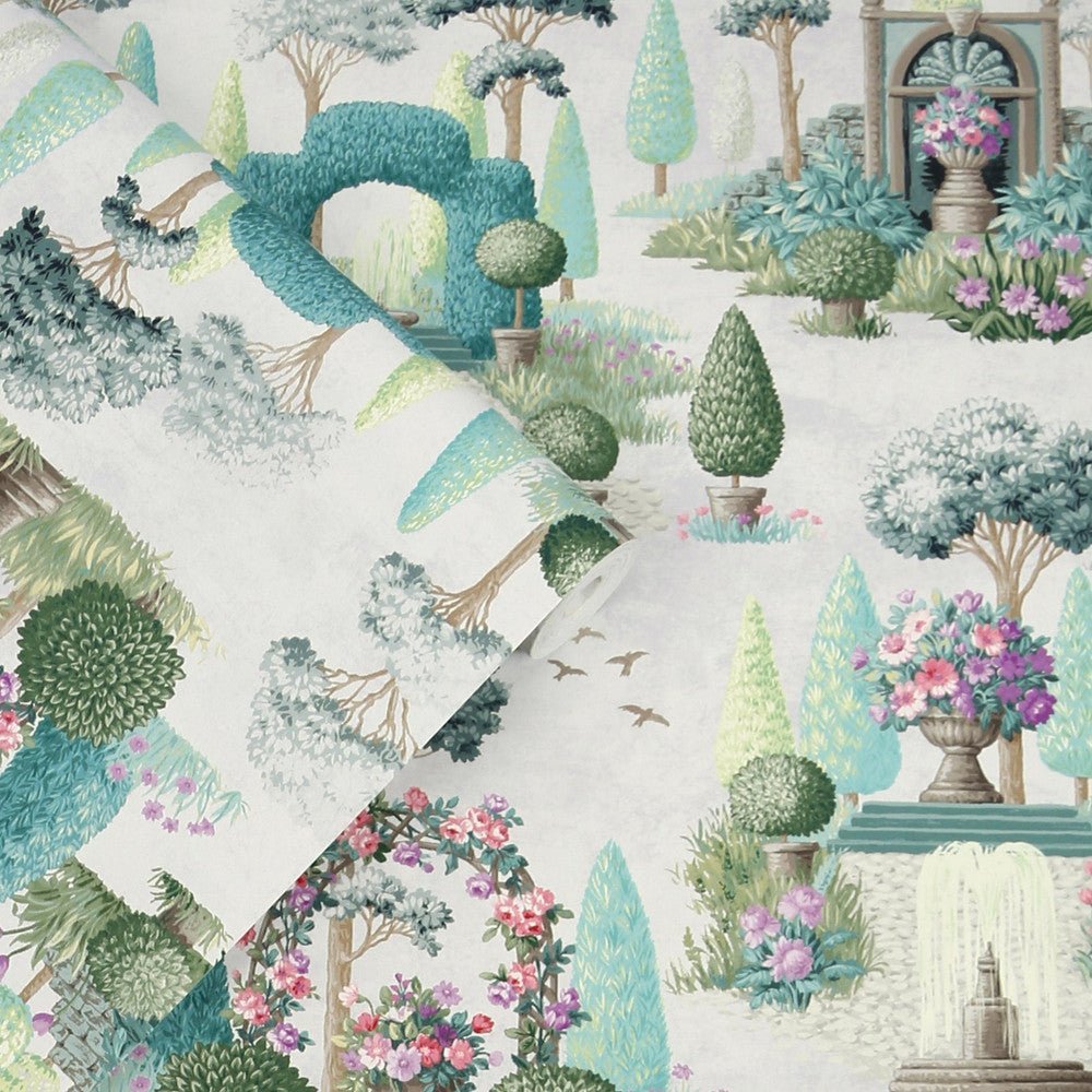 Naunton Folly Wallpaper - Fern Green - Laura Ashley - 122746Wallpaper199