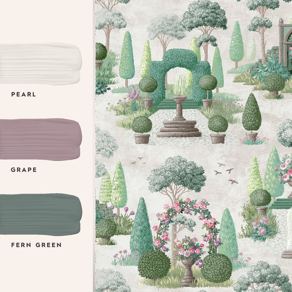 Naunton Folly Wallpaper - Fern Green - Laura Ashley - 122746Wallpaper199