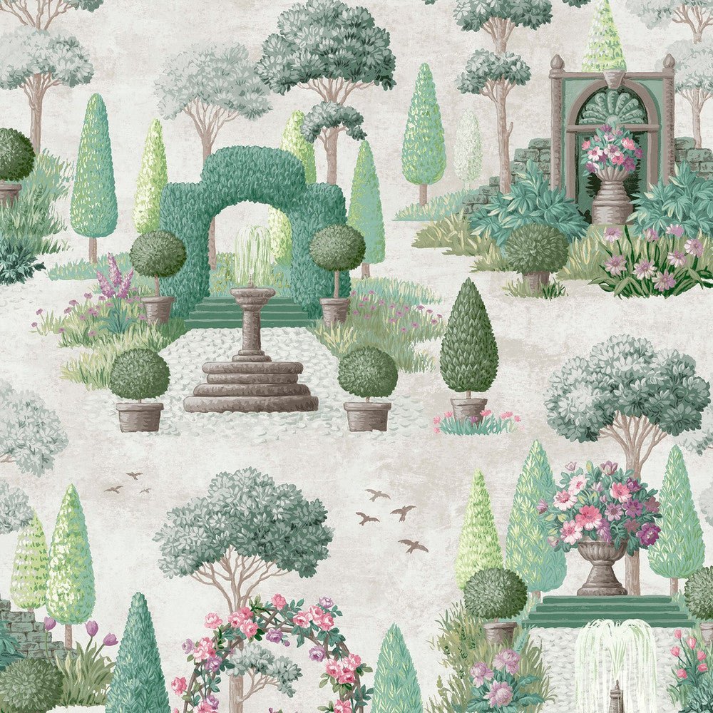 Naunton Folly Wallpaper - Fern Green - Laura Ashley - 122746Wallpaper199