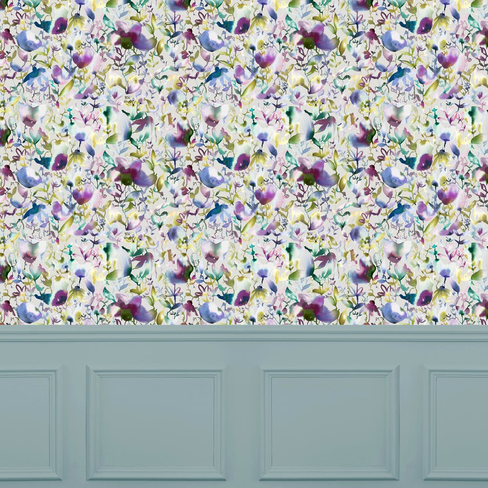 Nelia Wallpaper - Indigo - Voyage Maison - NELIA/WPO/INDWallpaper199