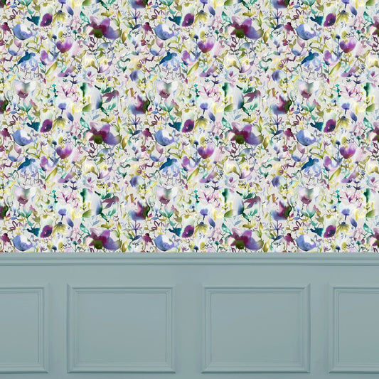 Nelia Wallpaper - Indigo - Voyage Maison - NELIA/WPO/INDWallpaper199