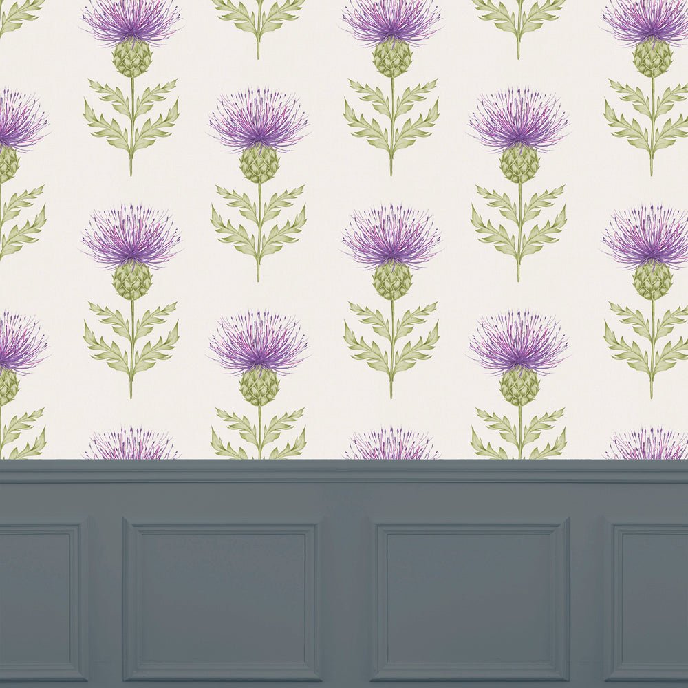 Nessy Wallpaper - Large Damson - Voyage Maison - NESSY/WPO/LDAWallpaper199