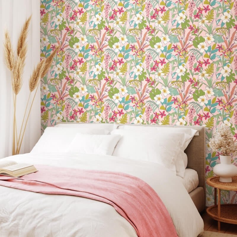 Oasis Wallpaper - Pink Mix - Hoopla Walls - HWA1206WWallpaper199