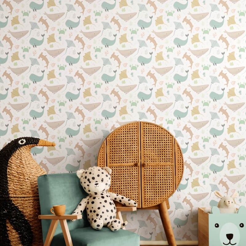 Ocean Adventure Wallpaper - Honeycomb - Hoopla Walls - HWA1302WWallpaper199
