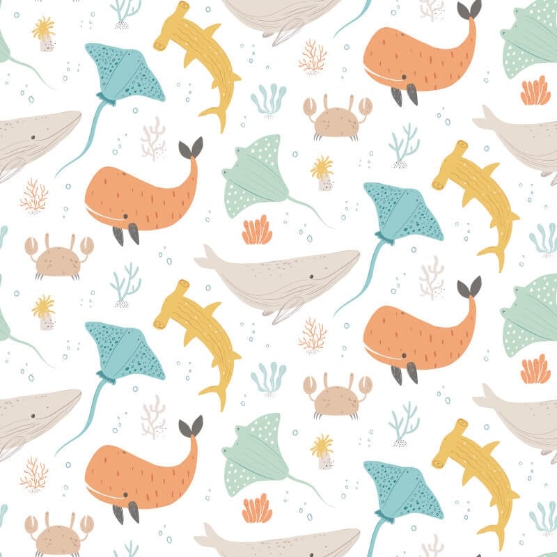 Ocean Adventure Wallpaper - Seafoam Spice - Hoopla Walls - HWA1301WWallpaper199