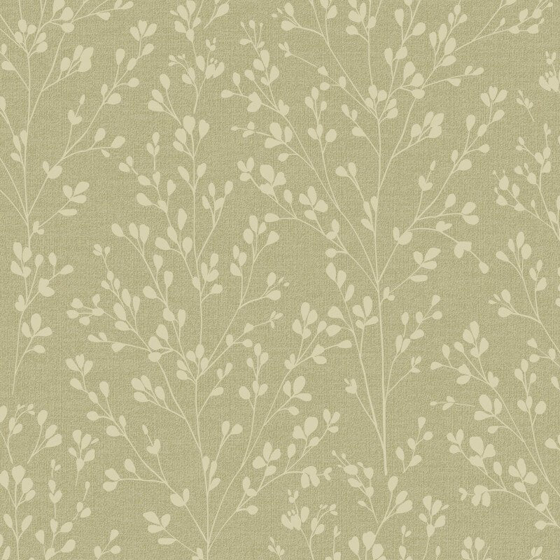 Omaru Calluna Leaf Motif Metallic Wallpaper - Beige - Grandeco - A71403Wallpaper199