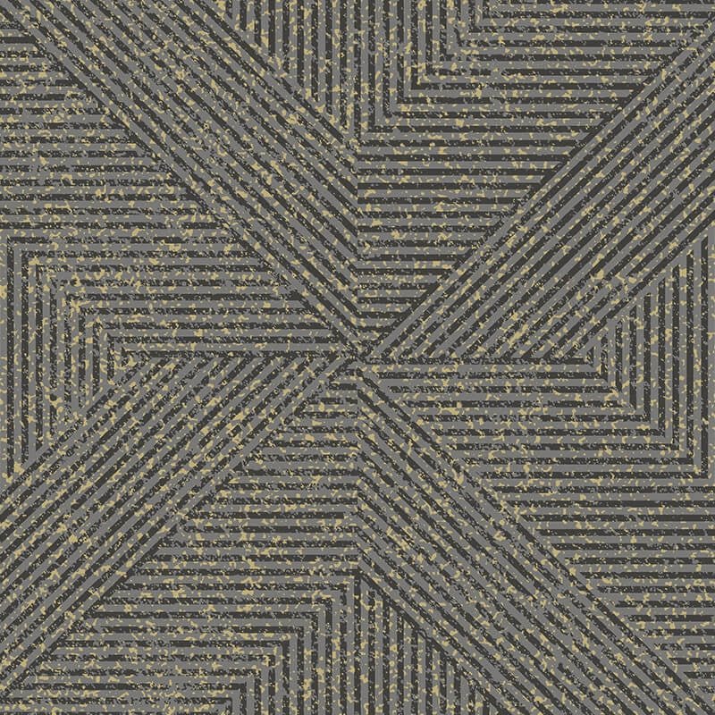 Omaru Danillo Geometric Glitter Wallpaper - Black - Grandeco - A68201Wallpaper199