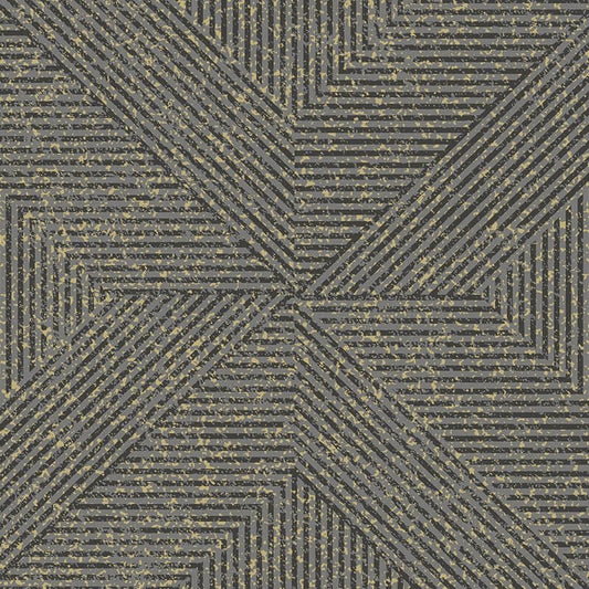 Omaru Danillo Geometric Glitter Wallpaper - Black - Grandeco - A68201Wallpaper199