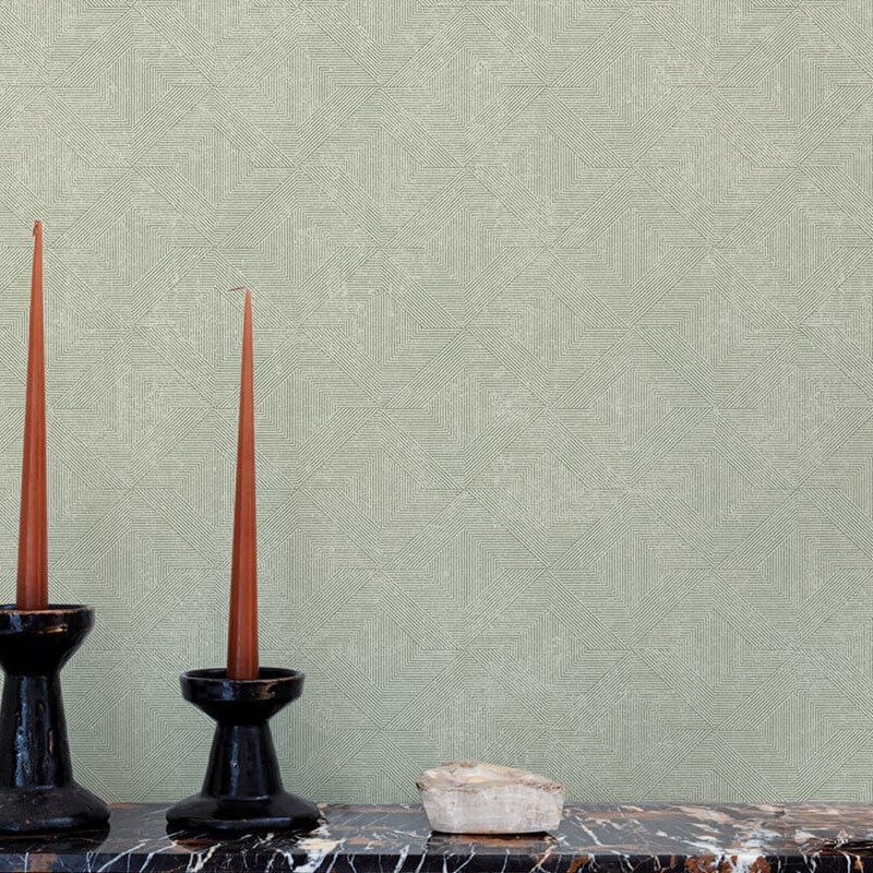 Omaru Danillo Geometric Glitter Wallpaper - Sage - Grandeco - A68204Wallpaper199