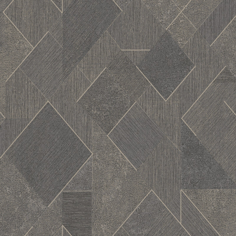Omaru Morena Geometric Glitter Wallpaper - Black - Grandeco - A72003Wallpaper199