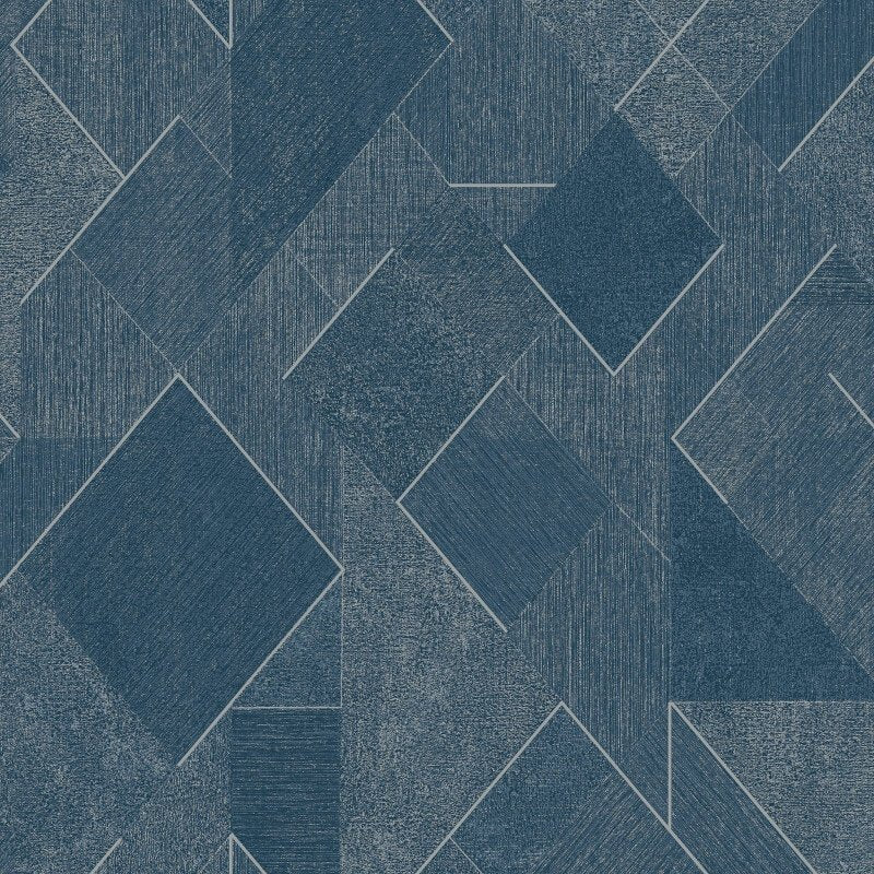 Omaru Morena Geometric Glitter Wallpaper - Navy - Grandeco - A72002Wallpaper199