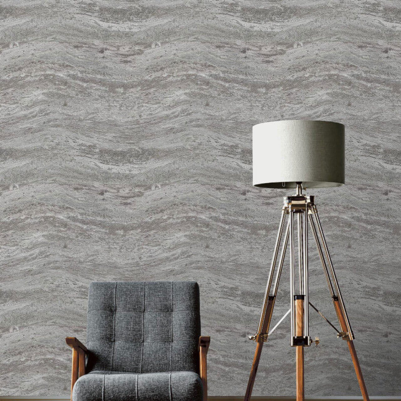 Onyx Avant - Garde Wallpaper - Silver & Grey - Rasch - 519235Wallpaper199