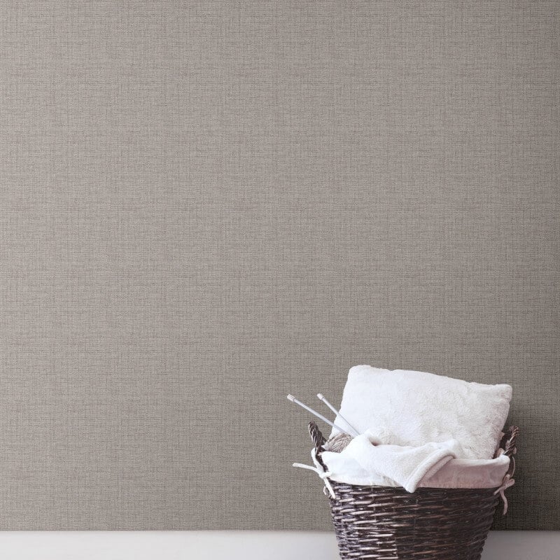 Opulent Plain Texture Metallic Wallpaper - Chestnut - Muriva - 190113Wallpaper199
