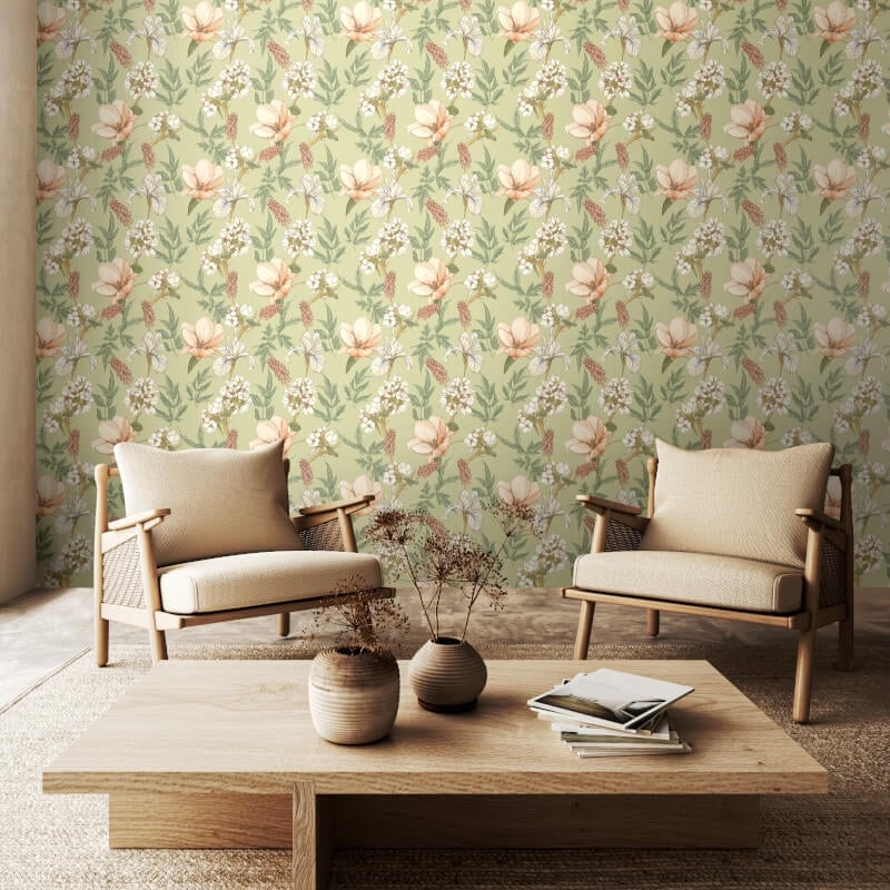 Orchid Bloom Wallpaper - Artichoke - Hoopla Walls - HWA1179WWallpaper199