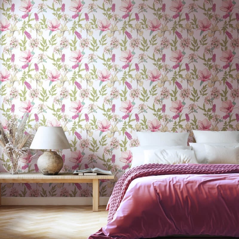Orchid Bloom Wallpaper - Sweet Pea - Hoopla Walls - HWA1177WWallpaper199