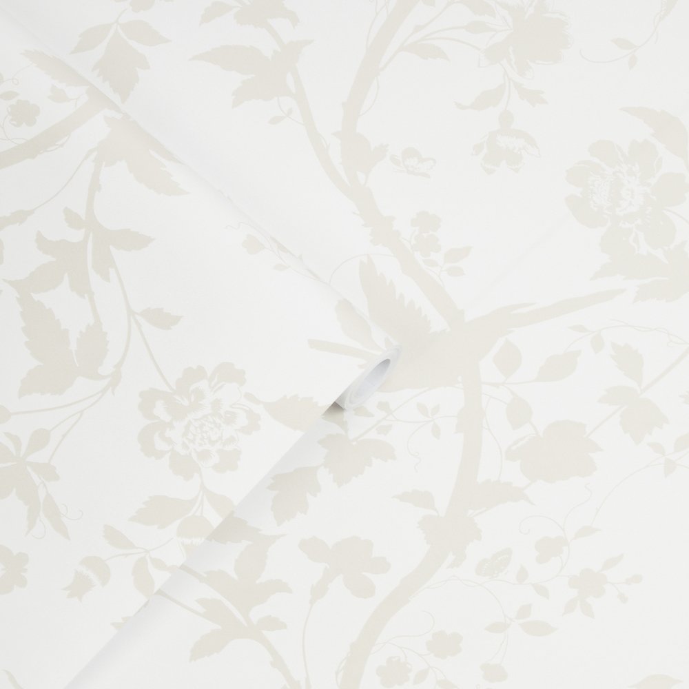 Oriental Garden Pearlescent Wallpaper - White - Laura Ashley - 113391Wallpaper199