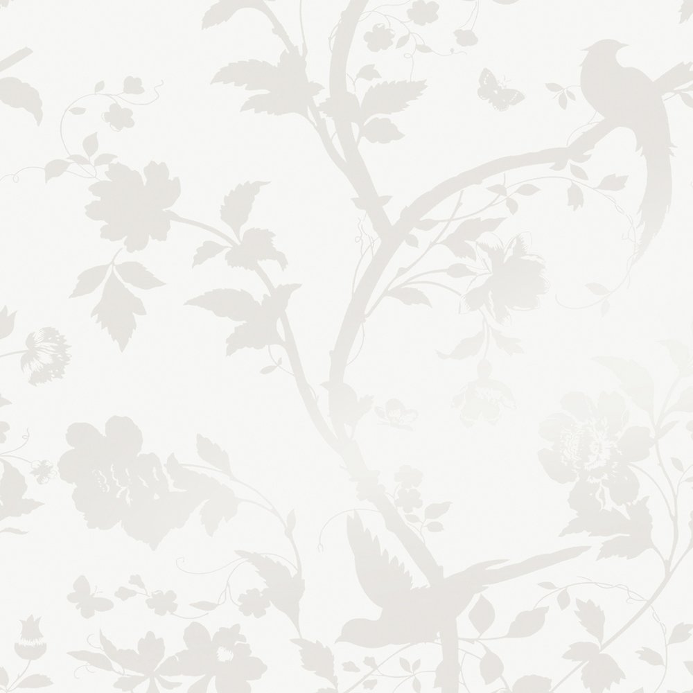 Oriental Garden Pearlescent Wallpaper - White - Laura Ashley - 113391Wallpaper199