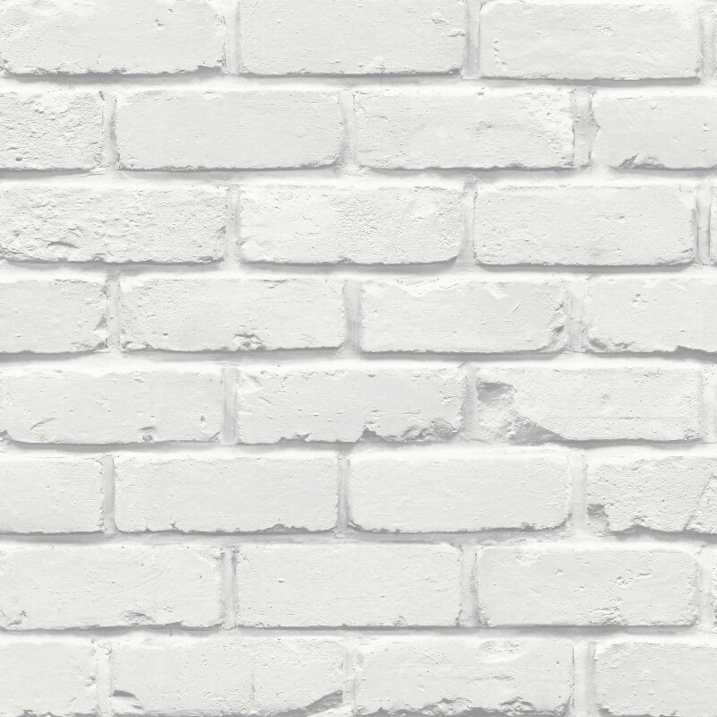 Painted Brick Wallpaper - White - Fine Décor - FD43600Wallpaper199