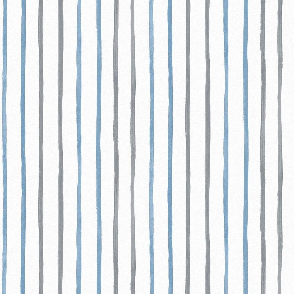 Painterly Stripe Wallpaper - Blue - Laura Ashley - 119863Wallpaper199
