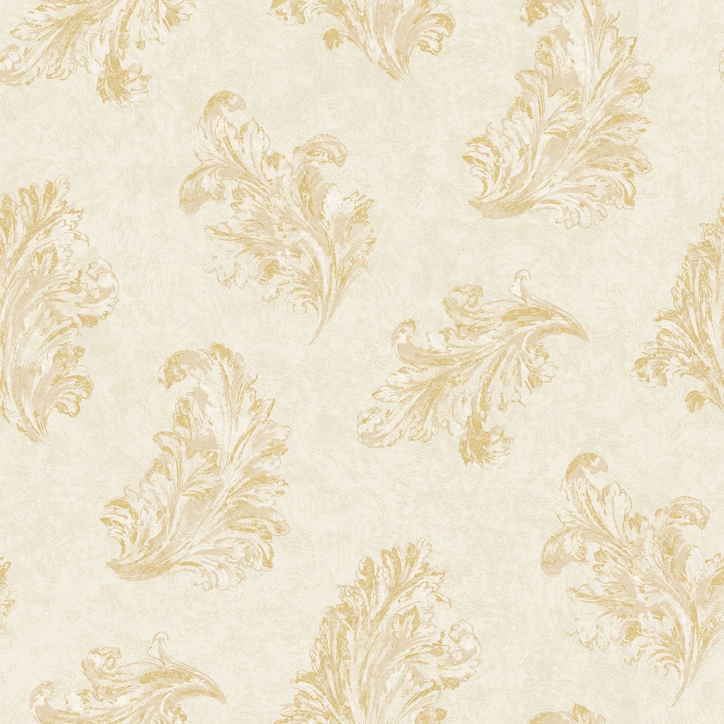 Palazzo Acanthus Wallpaper - Cream / Beige / Gold - Galerie - G68662Wallpaper199