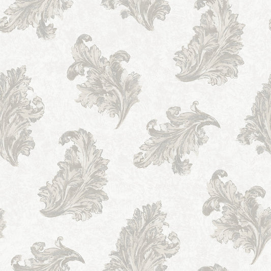 Palazzo Acanthus Wallpaper - Silver Grey - Galerie - G68661Wallpaper199