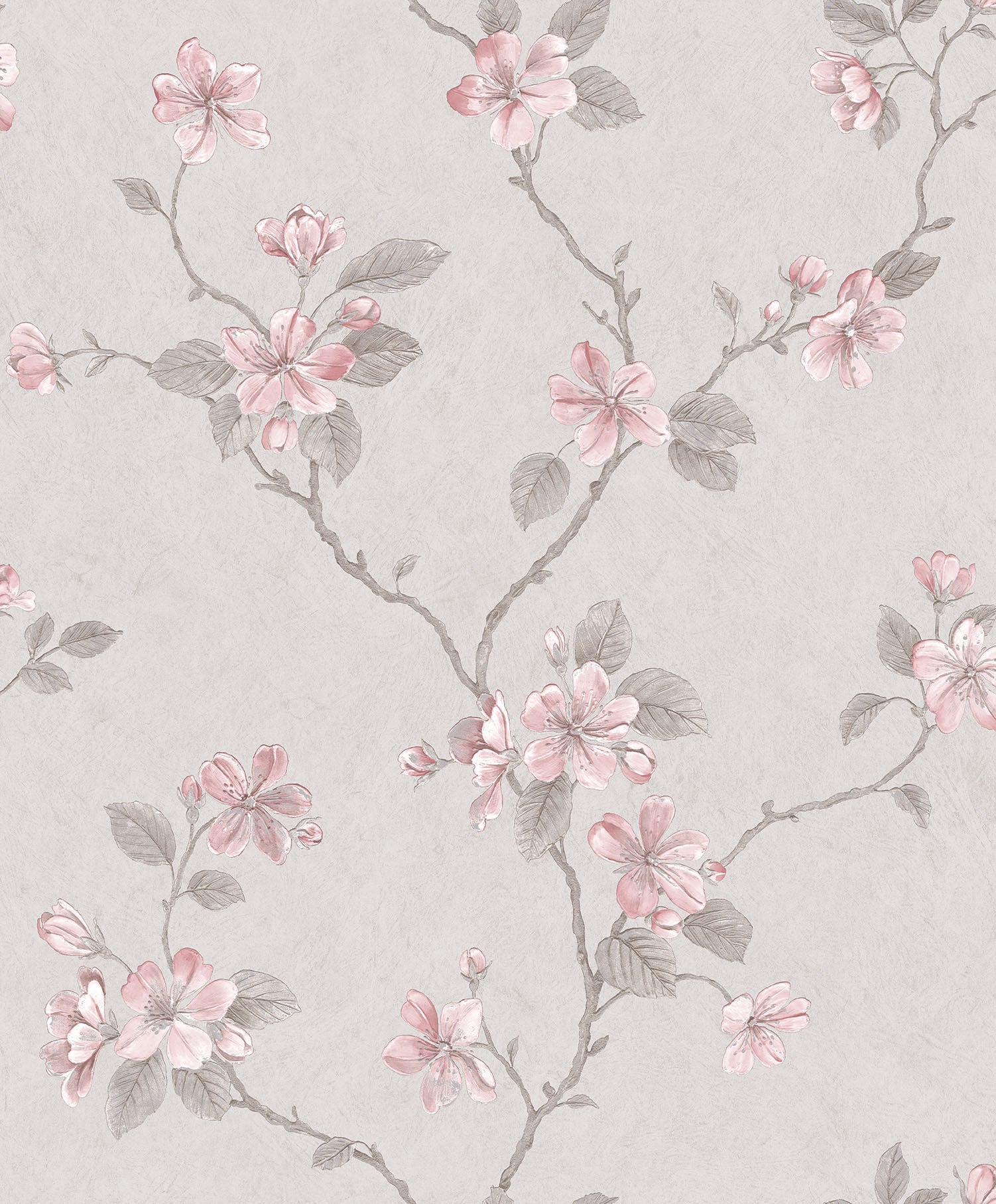 Palazzo Floral Bushes Wallpaper - Pink / Grey - Galerie - G67614Wallpaper199