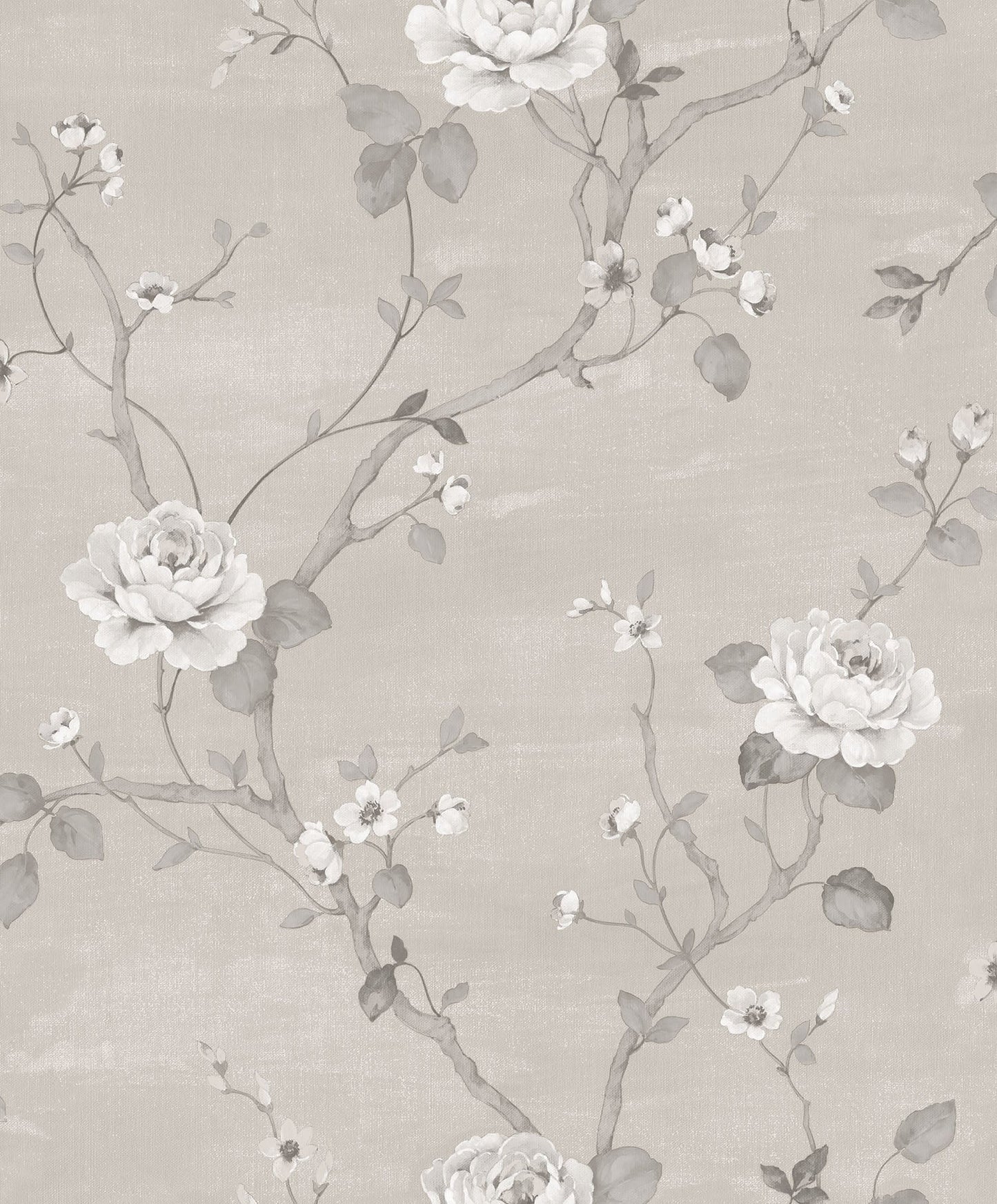 Palazzo Large Floral Wallpaper - Grey / Metallic - Galerie - G67603Wallpaper199