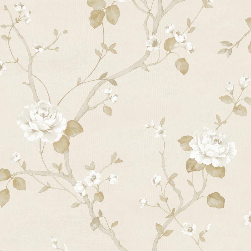 Palazzo Luisella Floral Wallpaper - Cream / Beige / Gold - Galerie - G68667Wallpaper199