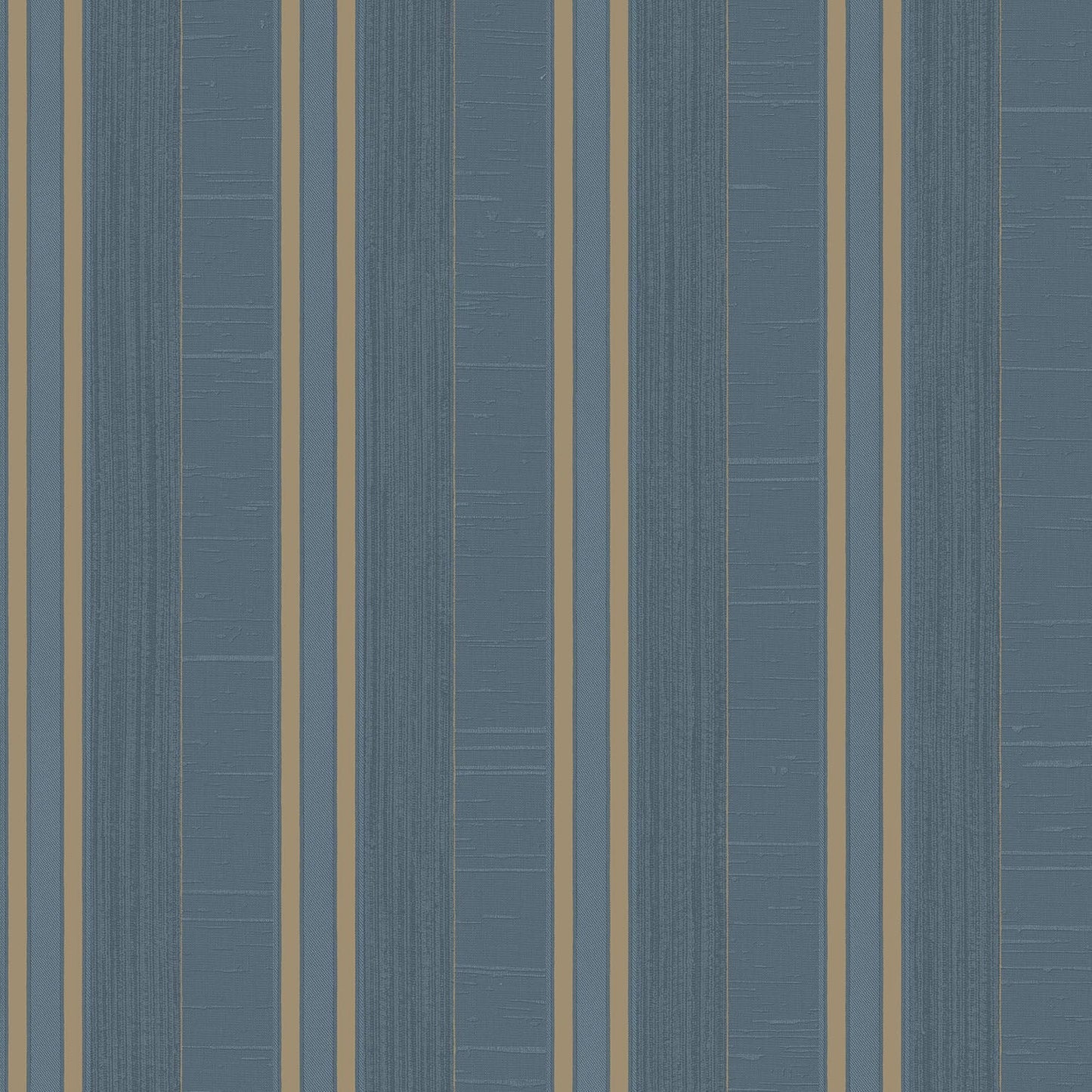 Palazzo Striped Wallpaper - Dark Blue / Bronze - Galerie - G67628Wallpaper199