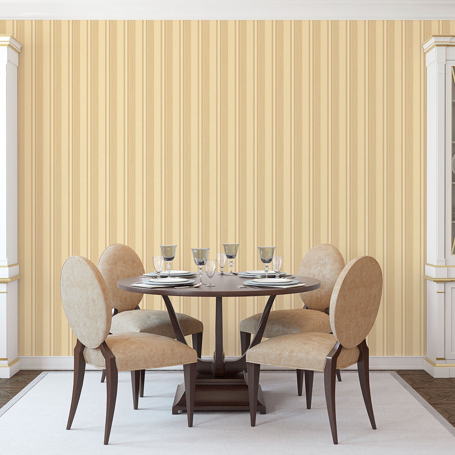 Palazzo Striped Wallpaper - Gold - Galerie - G67625Wallpaper199