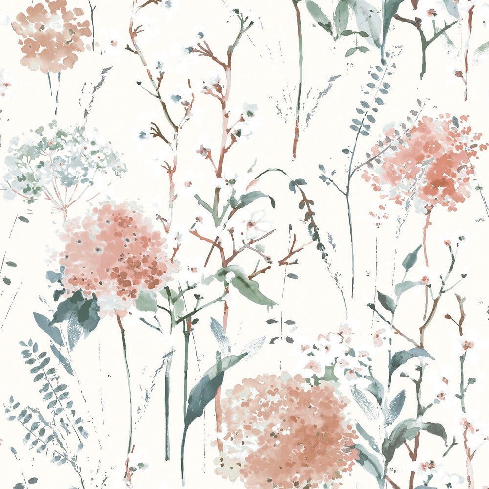 Pallington Bloom Wallpaper - Plaster Pink - Laura Ashley - 130104Wallpaper199