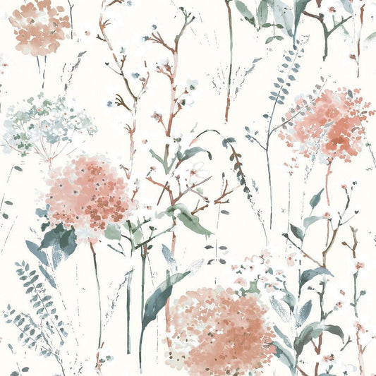 Pallington Bloom Wallpaper - Plaster Pink - Laura Ashley - 130104Wallpaper199