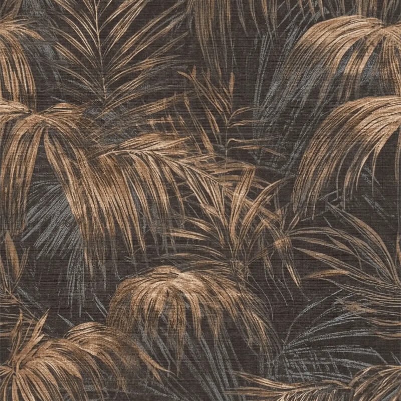 Palm Leaf Motif Wallpaper - Brown/Beige - Michalsky Living - 39981-2Wallpaper199