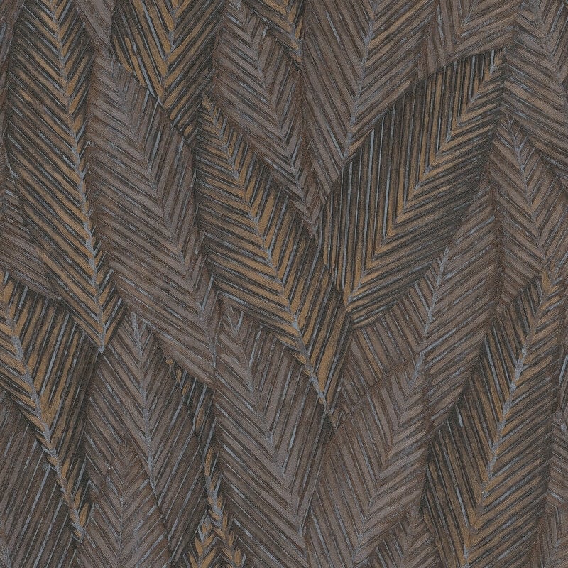 Palm Leaves Foliage Wallpaper - Brown - Erismann - 10391 - 11Wallpaper199