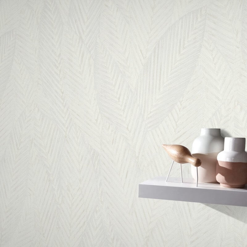 Palm Leaves Foliage Wallpaper - Cream - Erismann - 10391 - 31Wallpaper199