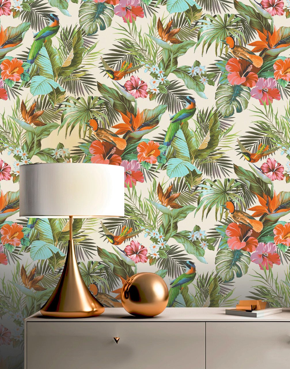 Paradise Birds Vasari Wallpaper - Multi - Rasch - 539066Wallpaper199