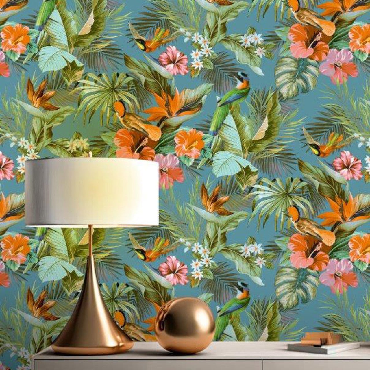 Paradise Birds Vasari Wallpaper - Multi - Rasch - 539097Wallpaper199