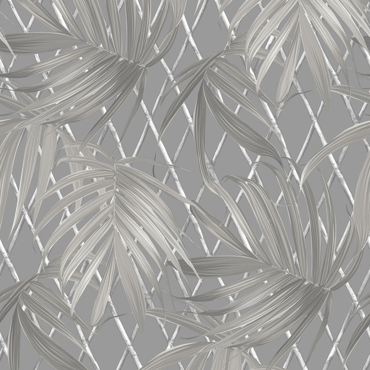 Paradise Palm Vasari Wallpaper - Grey - Rasch - 539547Wallpaper199
