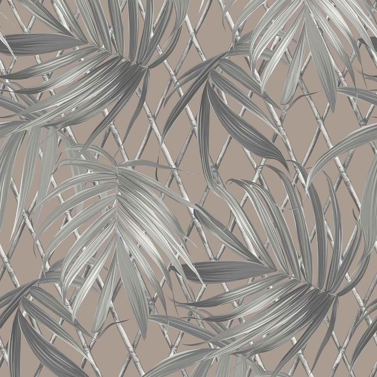 Paradise Palm Vasari Wallpaper - Taupe - Rasch - 539554Wallpaper199