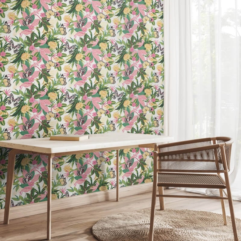 Paradise Wallpaper - Flamingo - Hoopla Walls - HWA1191WWallpaper199