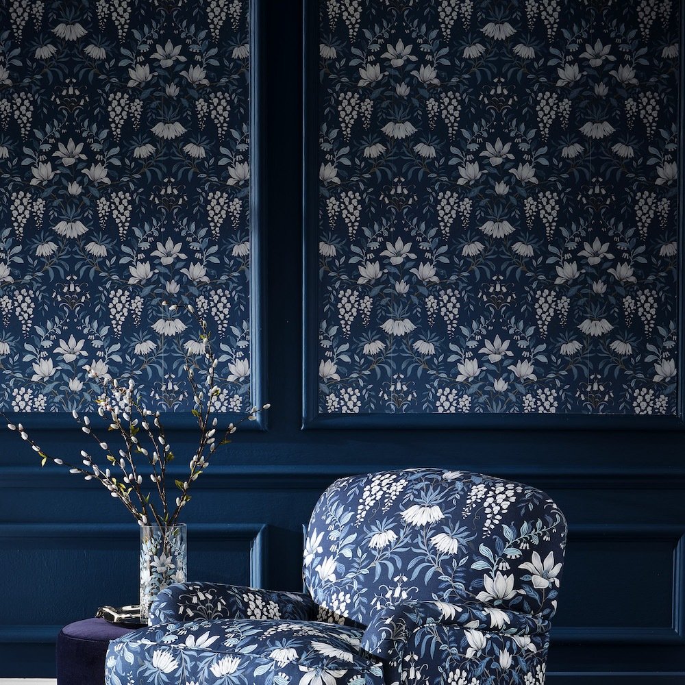 Parterre Wallpaper - Dark Seaspray - Laura Ashley - 113404Wallpaper199