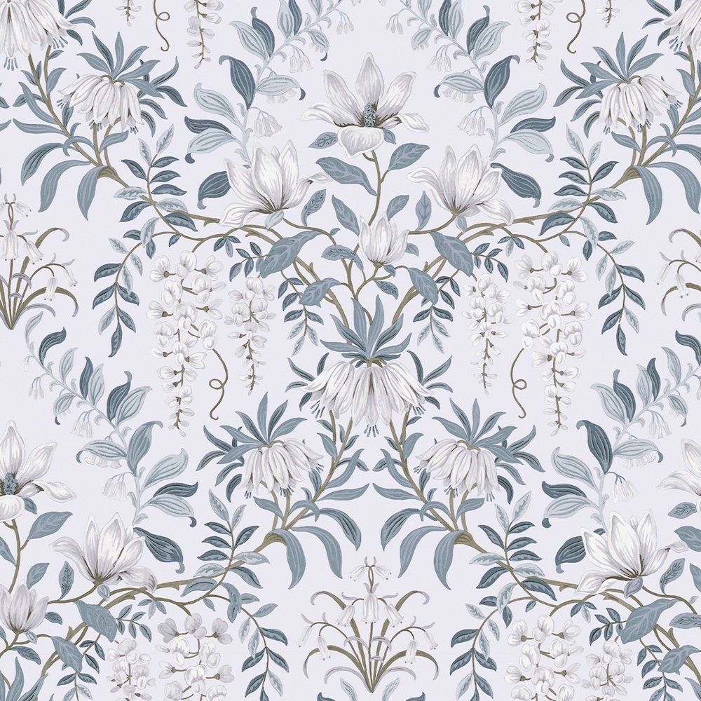 Parterre Wallpaper - Off White/Seaspray - Laura Ashley - 113405Wallpaper199