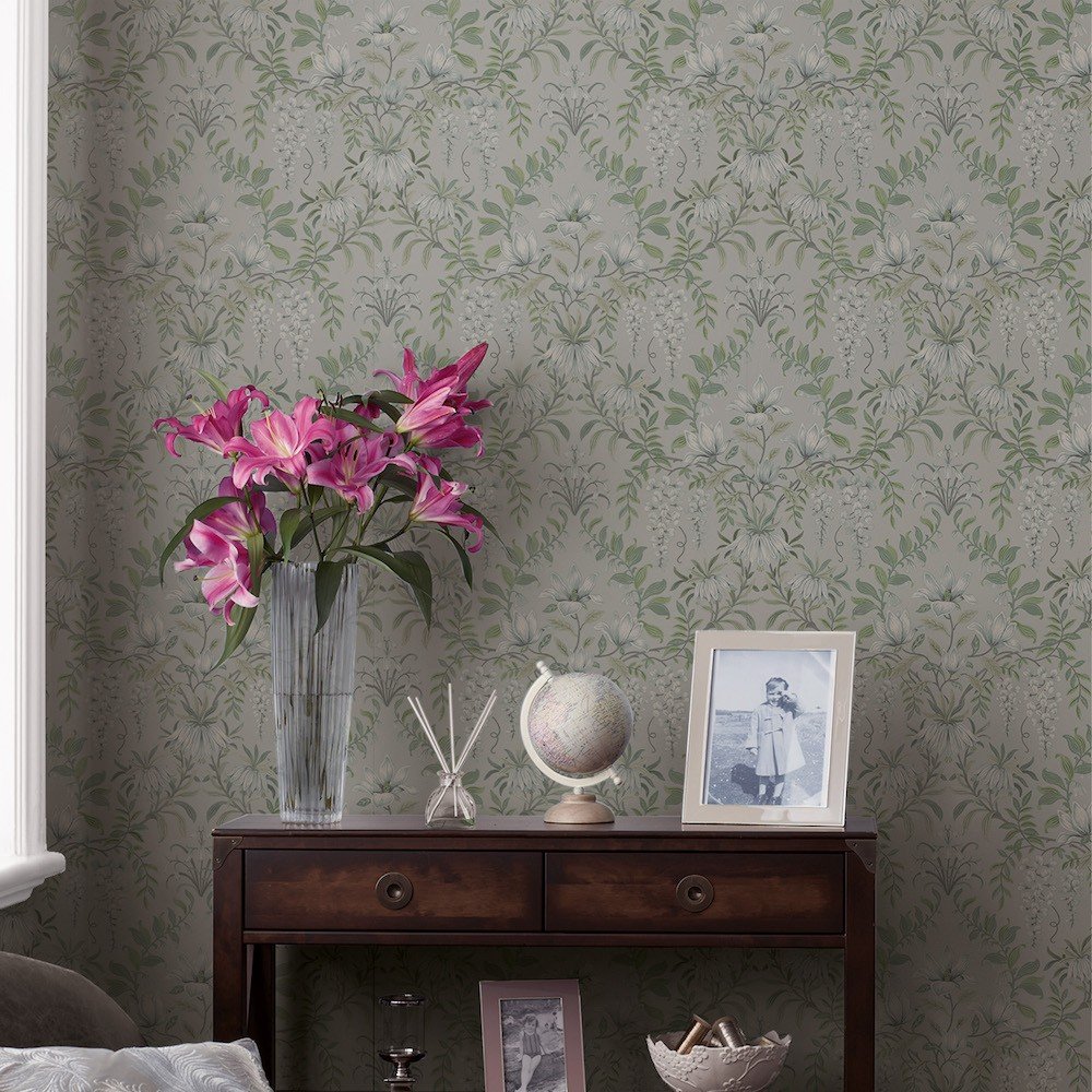 Parterre Wallpaper - Sage - Laura Ashley - 113406Wallpaper199