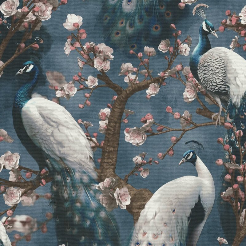 Pavo Peacock Wallpaper - Blue - Erismann - 10414 - 08Wallpaper199