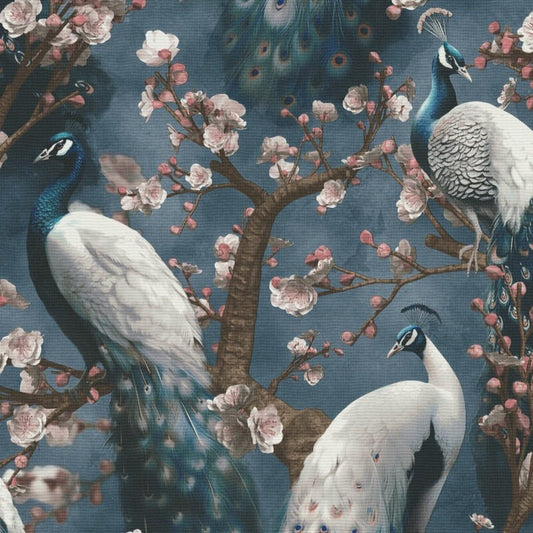 Pavo Peacock Wallpaper - Blue - Erismann - 10414 - 08Wallpaper199