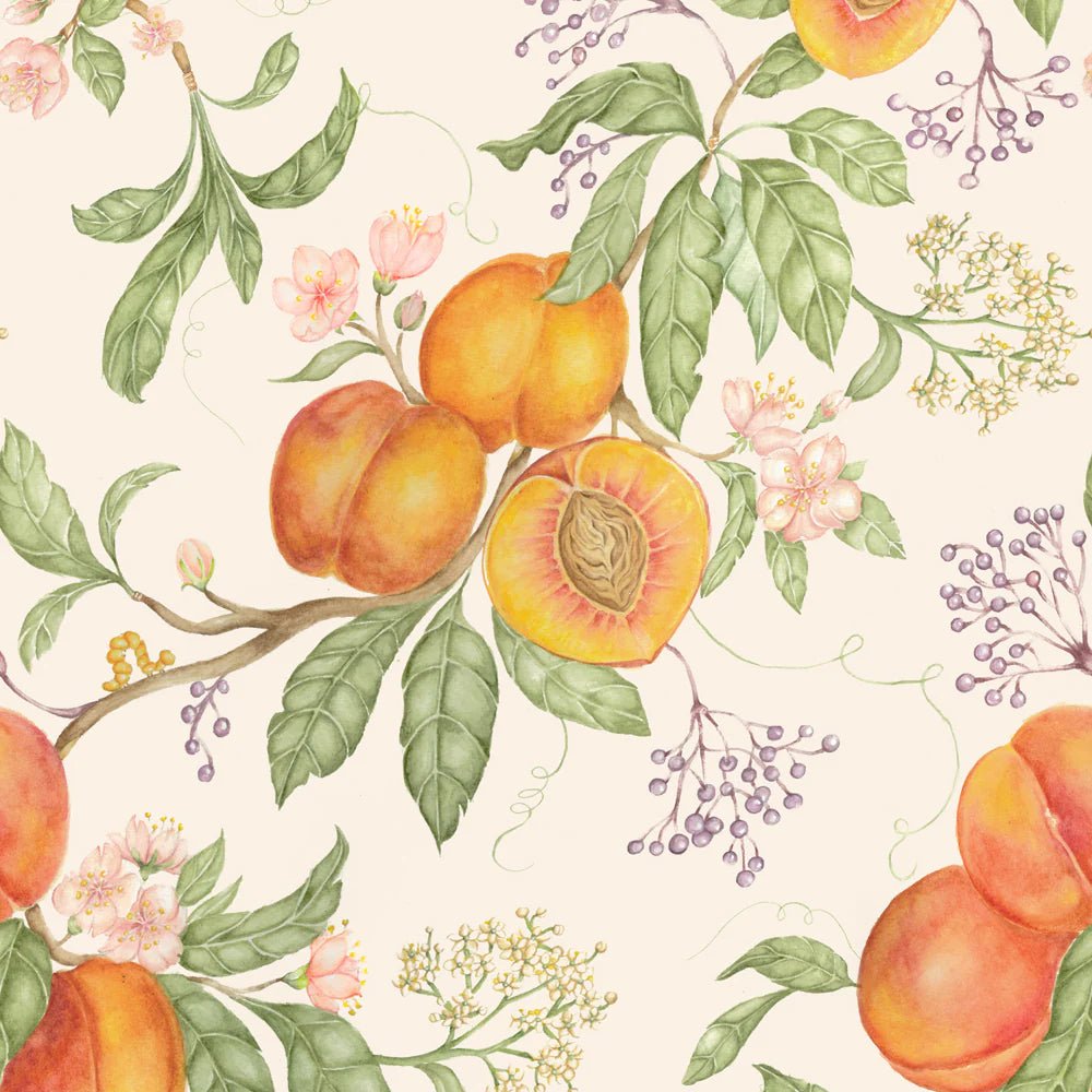Peach Harvest Wallpaper - Orange - Voyage Maison - PHARVES/WPO/MULWallpaper199