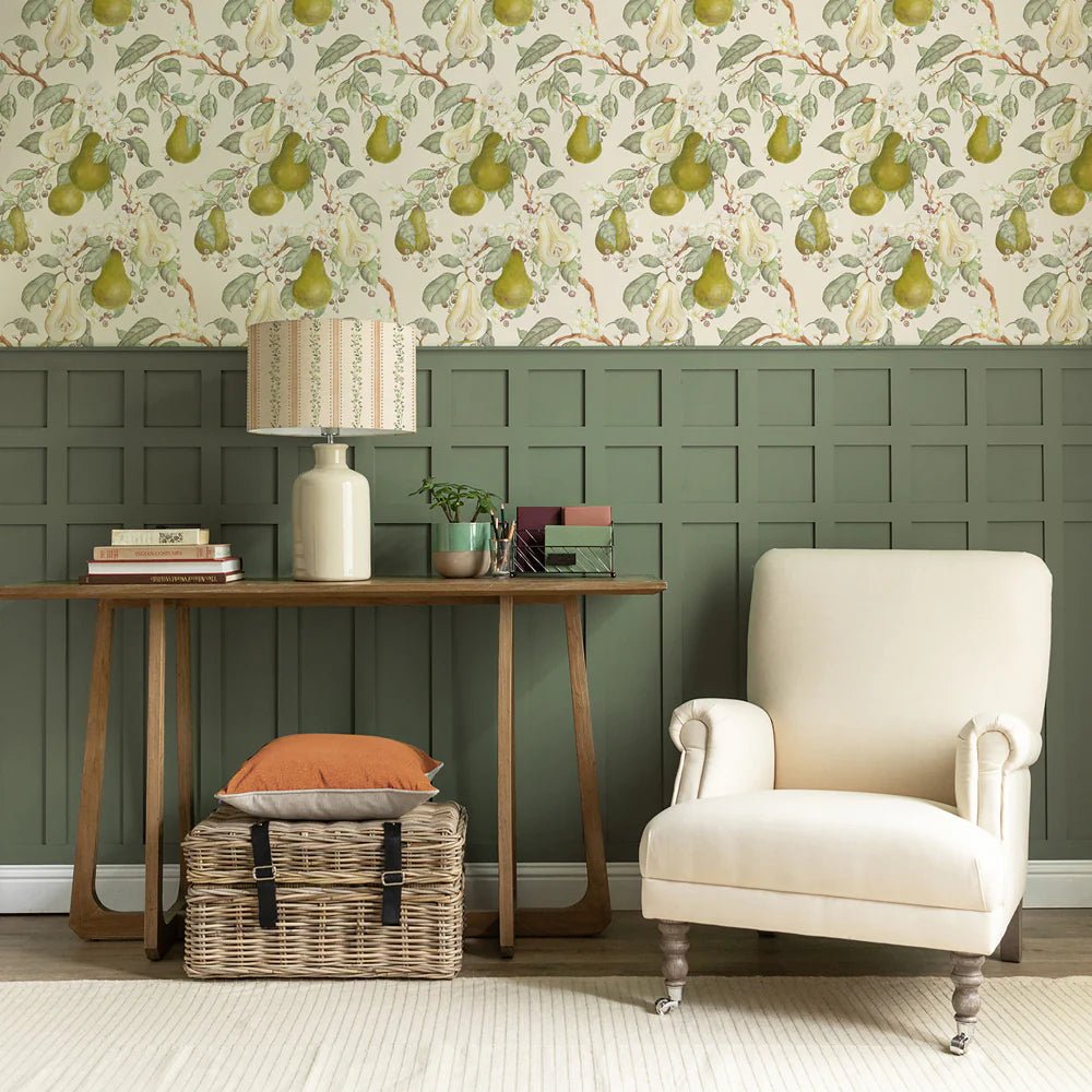 Pear Orchard Wallpaper - Cream - Voyage Maison - PORCHAR/WPO/CREWallpaper199