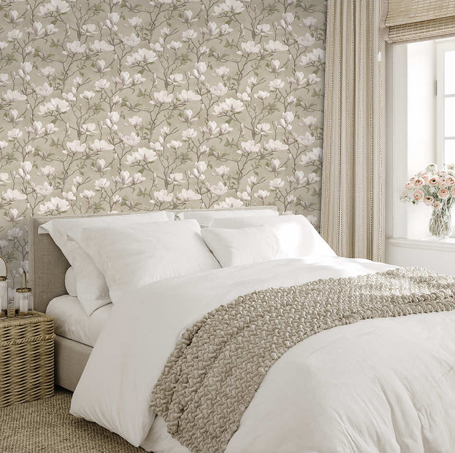 Petalina Wallpaper - Beige/Pink - Holden Décor - 36400Wallpaper199