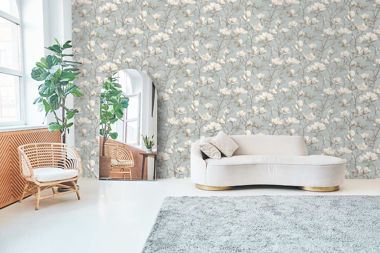 Petalina Wallpaper - Blue - Holden Décor - 36404Wallpaper199