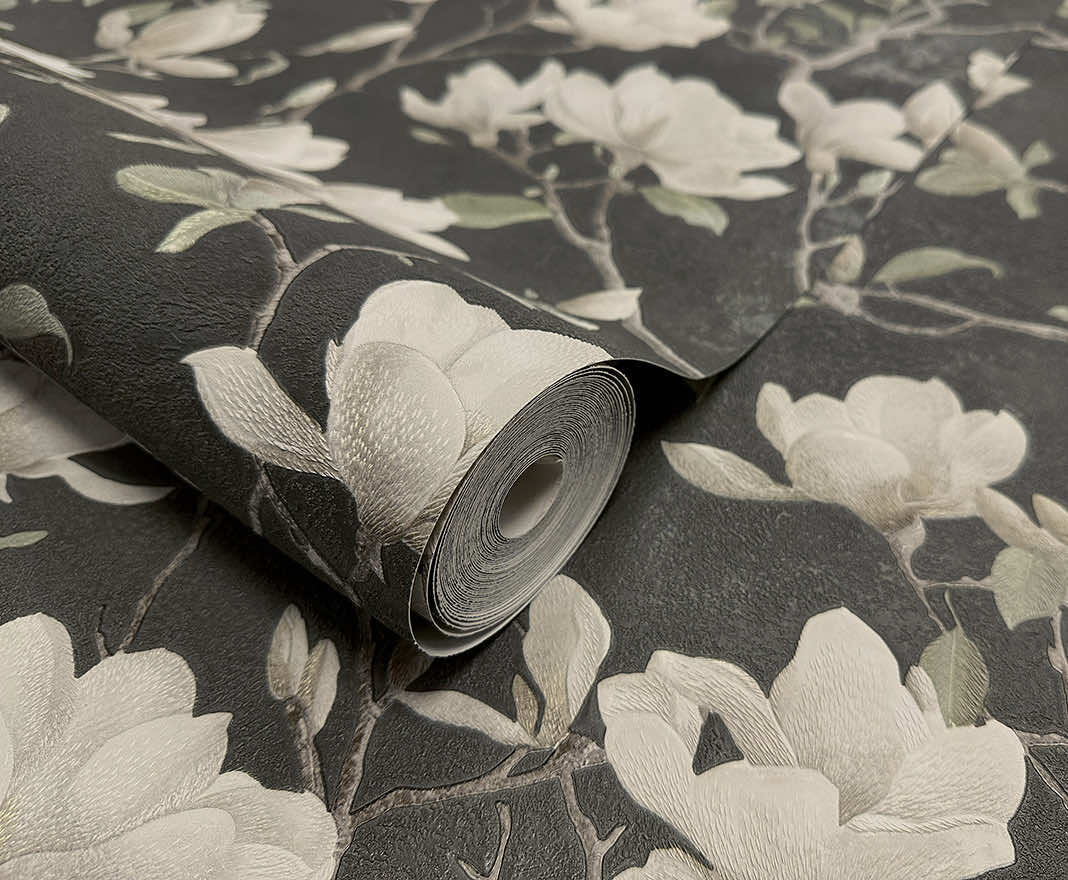 Petalina Wallpaper - Charcoal - Holden Décor - 36403Wallpaper199